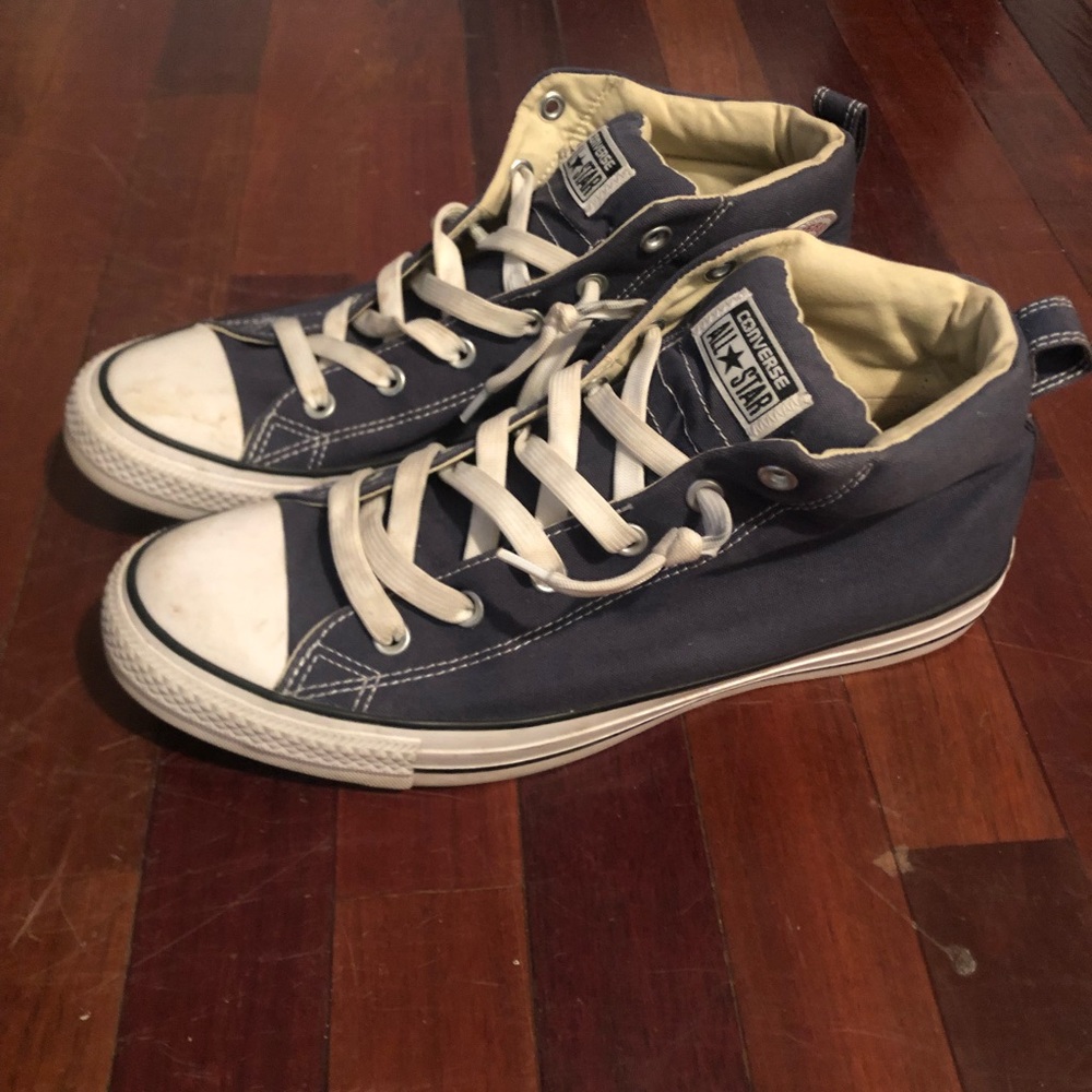Converse Navy High-Tops - Picture 2 of 7